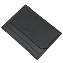 ブルガリ BVLGARI オクト ブラック レザー カードケース マットシルバー金具 黒 カード入れ 名刺入れ