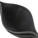 ブルガリ BVLGARI オクト ブラック レザー カードケース マットシルバー金具 黒 カード入れ 名刺入れ