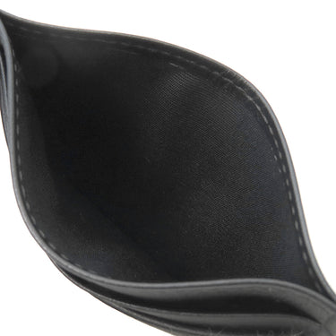 ブルガリ BVLGARI オクト ブラック レザー カードケース マットシルバー金具 黒 カード入れ 名刺入れ