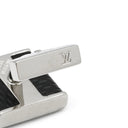 ルイヴィトン LOUIS VUITTON ブトン ドゥ マンシェット ソーホー M65072 ダミエグラフィット ダミエグラフィットキャンバス カフス シルバー金具 黒 カフリンクス