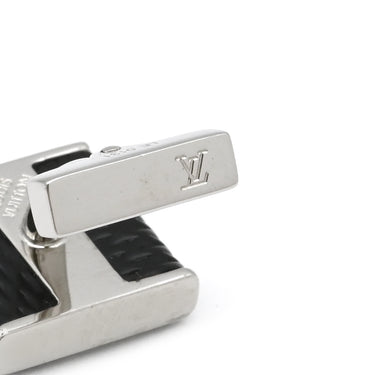 ルイヴィトン LOUIS VUITTON ブトン ドゥ マンシェット ソーホー M65072 ダミエグラフィット ダミエグラフィットキャンバス カフス シルバー金具 黒 カフリンクス