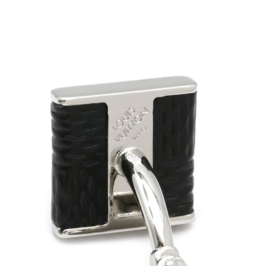 ルイヴィトン LOUIS VUITTON ブトン ドゥ マンシェット ソーホー M65072 ダミエグラフィット ダミエグラフィットキャンバス カフス シルバー金具 黒 カフリンクス