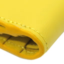 クロエ Chloe C トリフォールド ウォレット スタンイエロー レザー 三つ折り財布 ゴールド金具 黄 ミニ財布