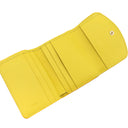 クロエ Chloe C トリフォールド ウォレット スタンイエロー レザー 三つ折り財布 ゴールド金具 黄 ミニ財布