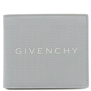 ジバンシイ GIVENCHY 4CC BILLFOLD WALLET BK6090K1VX ライトグレー カーフ 二つ折り財布 シルバー金具 コンパクト ウォレット