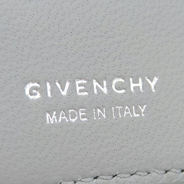 ジバンシイ GIVENCHY 4CC BILLFOLD WALLET BK6090K1VX ライトグレー カーフ 二つ折り財布 シルバー金具 コンパクト ウォレット