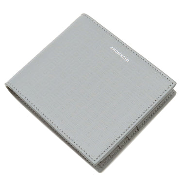 ジバンシイ GIVENCHY 4CC BILLFOLD WALLET BK6090K1VX ライトグレー カーフ 二つ折り財布 シルバー金具 コンパクト ウォレット