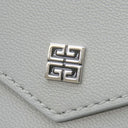 ジバンシイ GIVENCHY 4CC BILLFOLD WALLET BK6090K1VX ライトグレー カーフ 二つ折り財布 シルバー金具 コンパクト ウォレット