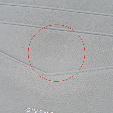 ジバンシイ GIVENCHY 4CC BILLFOLD WALLET BK6090K1VX ライトグレー カーフ 二つ折り財布 シルバー金具 コンパクト ウォレット