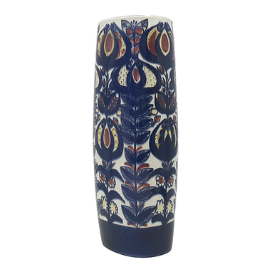ロイヤルコペンハーゲン ROYAL COPENHAGEN テネラ 花瓶 ブルー×ホワイト 陶磁器 オブジェ ヴィンテージ 北欧 花器 置物 陶磁器 フラワーベース 青 白