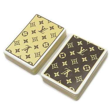 ルイヴィトン LOUIS VUITTON トランプケース M58648 モノグラム モノグラムキャンバス 小物 ゴールド金具 茶 カードケース トランプ付き