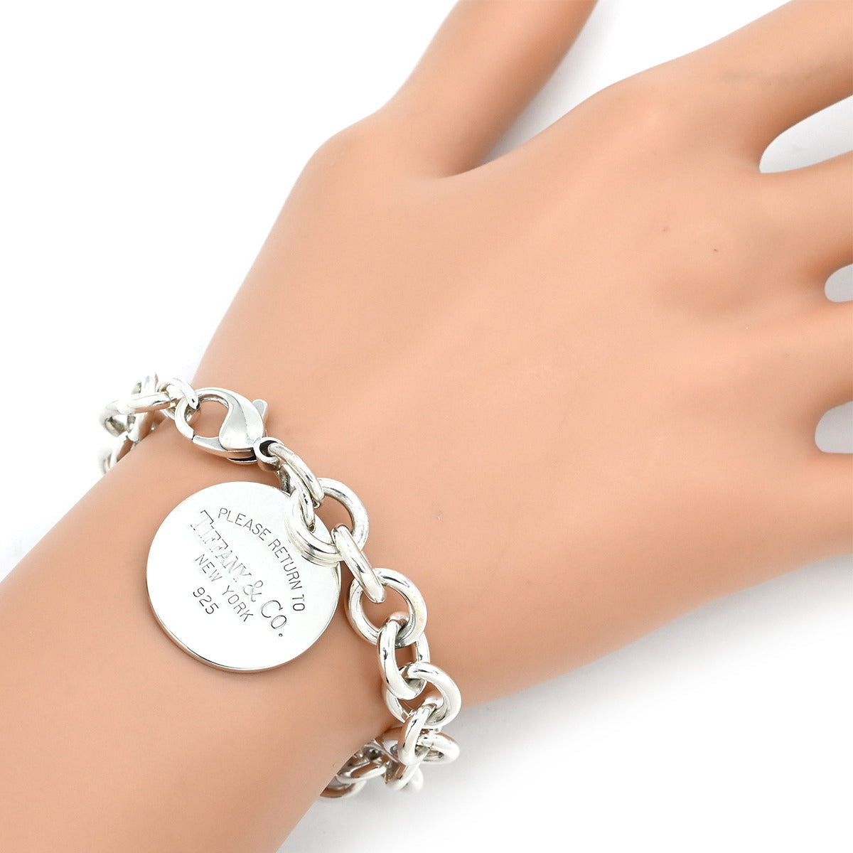 極美品　ティファニー リターントゥ ラウンドタグ ブレスレット シルバー925 ティファニー Tiffany & Co リターン トゥ ティファニー