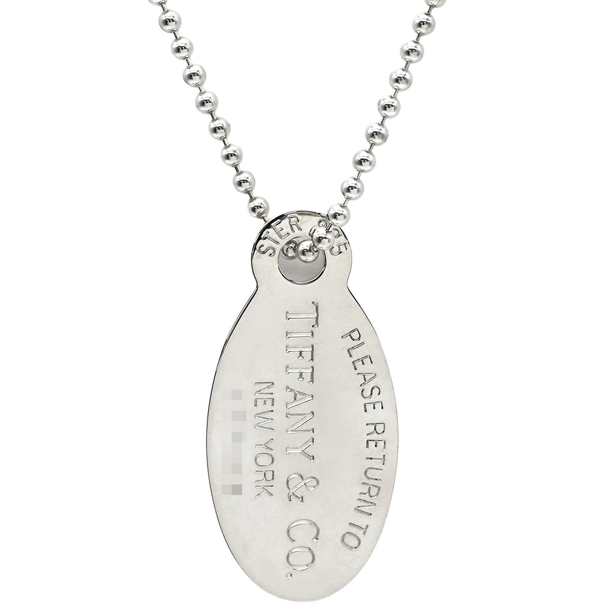 ティファニー リターントゥ オーバルタグ ボールチェーン ネックレス SV925 TIFFANY&Co.】ティファニー リターントゥ オーバルタグ ネックレス