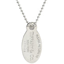 ティファニー Tiffany & Co リターン トゥ ティファニー オーバルタグ シルバー シルバー925 ネックレス ボールチェーン TIFFANY＆Co. AG925