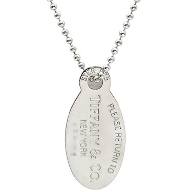 ティファニー Tiffany & Co リターン トゥ ティファニー オーバルタグ シルバー シルバー925 ネックレス ボールチェーン TIFFANY＆Co. AG925