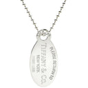 ティファニー Tiffany & Co リターン トゥ ティファニー オーバルタグ シルバー シルバー925 ネックレス ボールチェーン TIFFANY＆Co. AG925