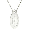 ティファニー Tiffany & Co リターン トゥ ティファニー オーバルタグ シルバー シルバー925 ネックレス ボールチェーン TIFFANY＆Co. AG925