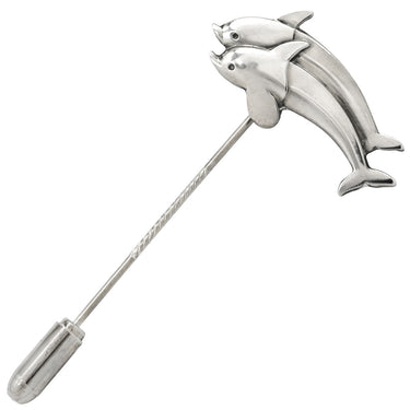 ジョージ・ジェンセン Georg Jensen イルカモチーフ ピンブローチ 129 シルバー シルバー925 ブローチ AG925