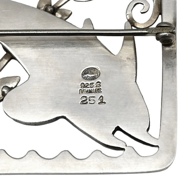 ジョージ・ジェンセン Georg Jensen イルカモチーフ 251 シルバー シルバー925 ブローチ AG925 ヴィンテージ