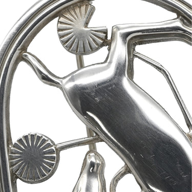 ジョージ・ジェンセン Georg Jensen 鹿モチーフ 256 シルバー シルバー925 ブローチ DEER アニマル AG925 ヴィンテージ