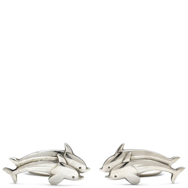 ジョージ・ジェンセン Georg Jensen イルカモチーフ タイピン カフスセット 73・129 シルバー シルバー925 タイピン AG925 タイバー カフリンクス
