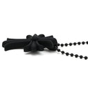 クロムハーツ CHROME HEARTS ラバーペンダント ブラック ラバー メタル ネックレス CHROME HEARTS 十字架 黒