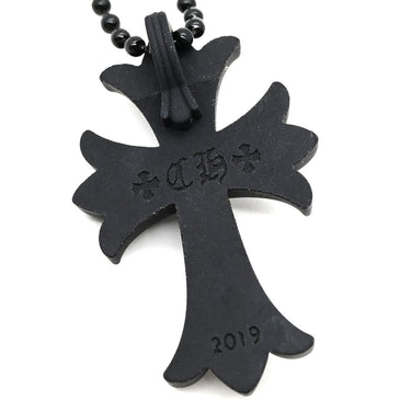 クロムハーツ CHROME HEARTS ラバーペンダント ブラック ラバー メタル ネックレス CHROME HEARTS 十字架 黒