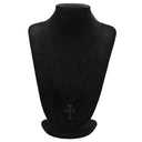 クロムハーツ CHROME HEARTS ラバーペンダント ブラック ラバー メタル ネックレス CHROME HEARTS 十字架 黒