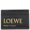 ロエベ LOEWE エンボス プレーン カードホルダー CLE0322X01 ブラック×ゴールド カーフ カードケース 黒 ロゴ 定期入れ カード入れ