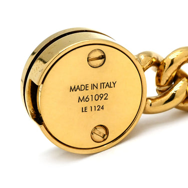 ルイヴィトン LOUIS VUITTON ID LV ブレス M61092 ゴールド×シルバー GP ブレスレット LVマーク