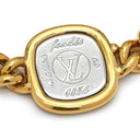 ルイヴィトン LOUIS VUITTON ID LV ブレス M61092 ゴールド×シルバー GP ブレスレット LVマーク