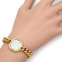 ルイヴィトン LOUIS VUITTON ID LV ブレス M61092 ゴールド×シルバー GP ブレスレット LVマーク