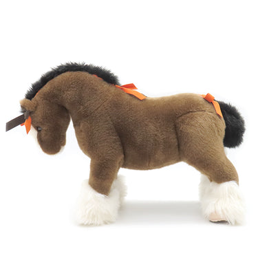 エルメス HERMES エルミー PM ナチュラル アクリル レザー ぬいぐるみ 茶 馬 ポニー