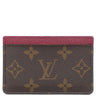 ルイヴィトン LOUIS VUITTON ポルト カルト サーンプル M60703 フューシャ モノグラムキャンバス カードケース 茶 カード入れ パスケース 定期入れ
