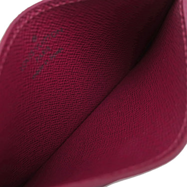ルイヴィトン LOUIS VUITTON ポルト カルト サーンプル M60703 フューシャ モノグラムキャンバス カードケース 茶 カード入れ パスケース 定期入れ