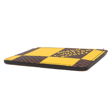 ルイヴィトン LOUIS VUITTON ポルト カルト サーンプル N40615 ジョーヌマット ダミエキャンバス ダミエ ポップ キャンバス カードケース 黄色 カード入れ パスケース 定期入れ