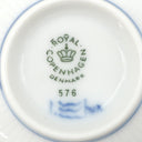 ロイヤルコペンハーゲン ROYAL COPENHAGEN ブルーフルーテッド 急須 湯呑み5客 6点セット ブルー×ホワイト 陶磁器 食器 茶器セット 青 白 つる欠品