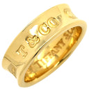 ティファニー Tiffany & Co 1837 イエローゴールド K18YG リング 指輪 T&Co. Au750 18K 9.5号