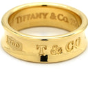 ティファニー Tiffany & Co 1837 イエローゴールド K18YG リング 指輪 T&Co. Au750 18K 9.5号