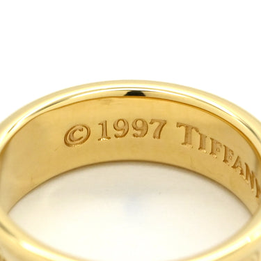 ティファニー Tiffany & Co 1837 イエローゴールド K18YG リング 指輪 T&Co. Au750 18K 9.5号