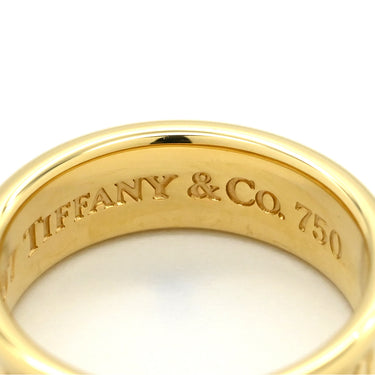 ティファニー Tiffany & Co 1837 イエローゴールド K18YG リング 指輪 T&Co. Au750 18K 9.5号