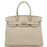 エルメス HERMES バーキン30 トゥルティエールグレー トゴ ハンドバッグ シルバー金具 グレージュ