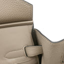 エルメス HERMES バーキン30 トゥルティエールグレー トゴ ハンドバッグ シルバー金具 グレージュ