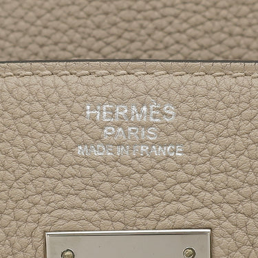 エルメス HERMES バーキン30 トゥルティエールグレー トゴ ハンドバッグ シルバー金具 グレージュ