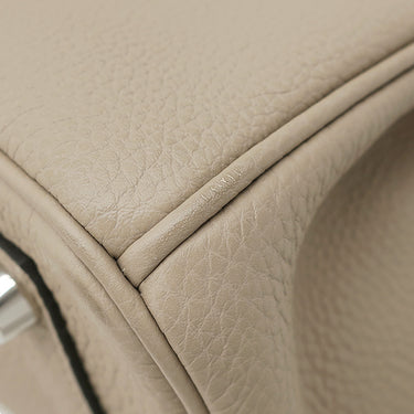 エルメス HERMES バーキン30 トゥルティエールグレー トゴ ハンドバッグ シルバー金具 グレージュ