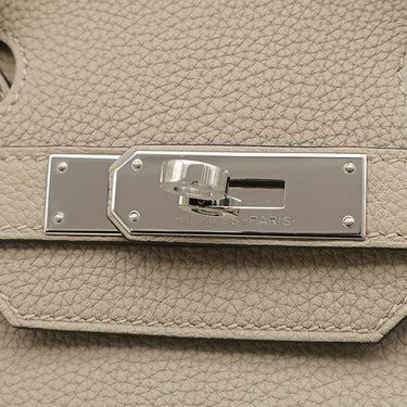 エルメス HERMES バーキン30 トゥルティエールグレー トゴ ハンドバッグ シルバー金具 グレージュ