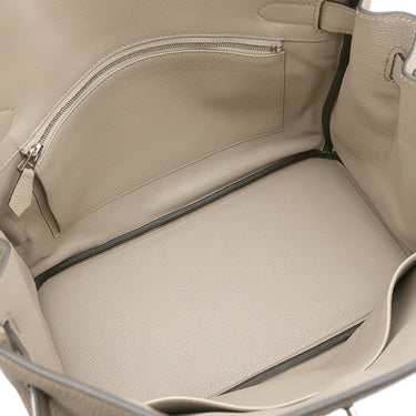 エルメス HERMES バーキン30 トゥルティエールグレー トゴ ハンドバッグ シルバー金具 グレージュ