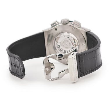 腕時計 ウブロ HUBLOT クラシック フュージョン クロノグラフ チタニウム 521.NX.1171.LR 自動巻き メンズ ブラック 黒 デイト