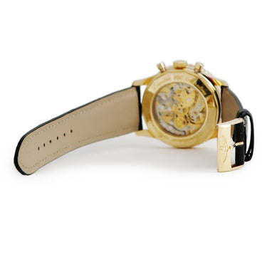 腕時計 ブライトリング BREITLING ナビタイマー メカニック K11022.1 手巻き メンズ K18YG無垢 ブラック クロノグラフ 日本限定