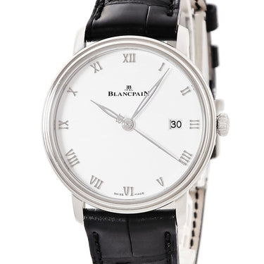腕時計 ブランパン BLANCPAIN ヴィルレ ウルトラスリム 6224-1127-55B 自動巻き メンズ ローマン ラウンド 白